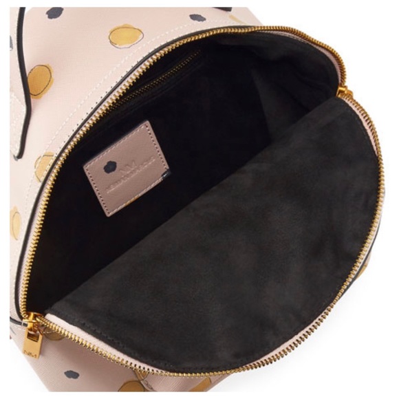 Saffiano faux leather blush dot backpack - Picture 3 of 3